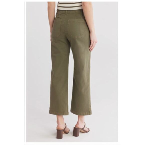 SANCTUARY Pants Size 28 NEW Supernova Crop Pant Olive Green Pockets - Picture 2 of 6